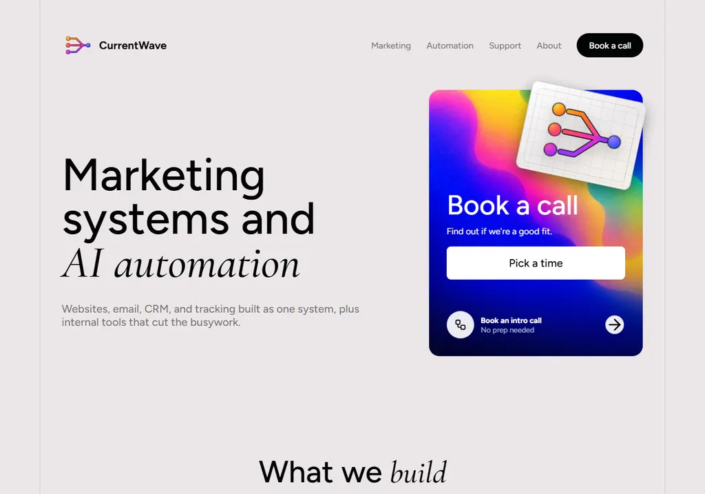 The CurrentWave website