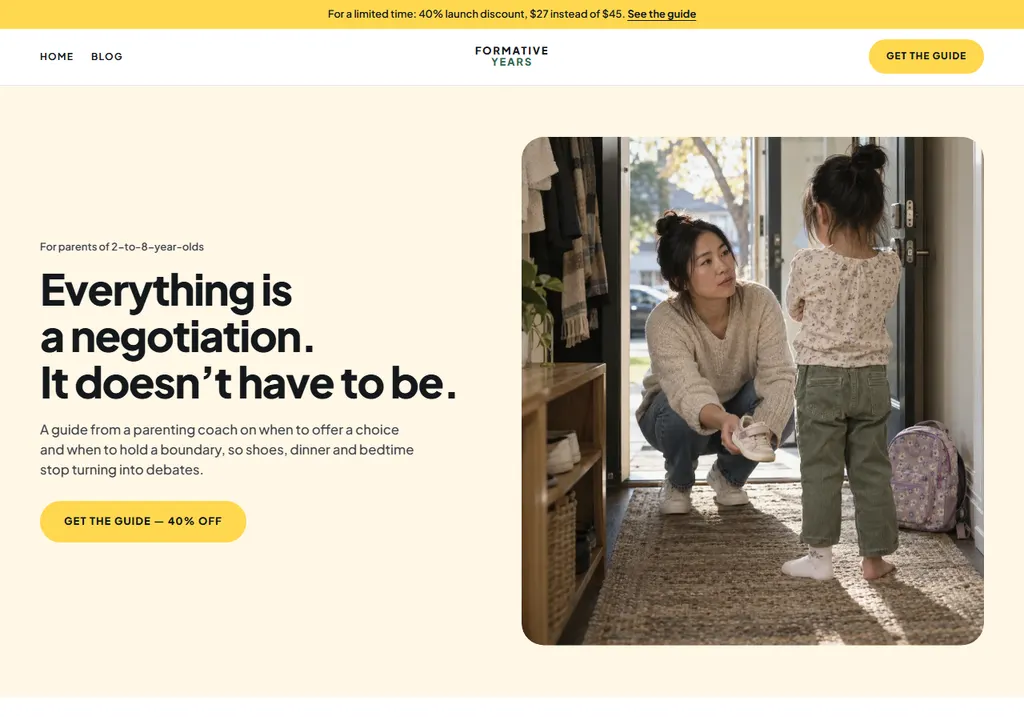 The Formative Years website